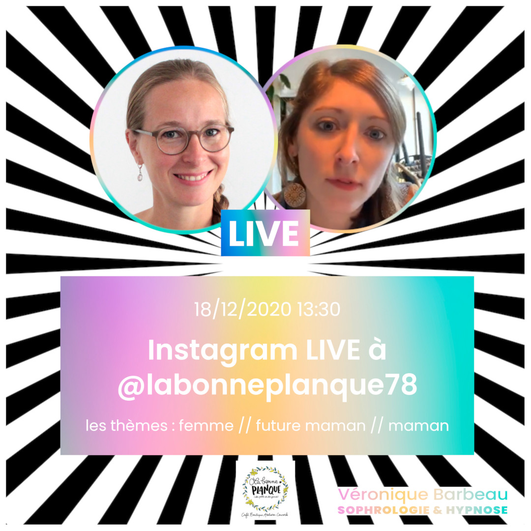 Véronique Barbeau Sophrologie & Hypnose - Live Instagram avec La Bonne Planque (Poissy)